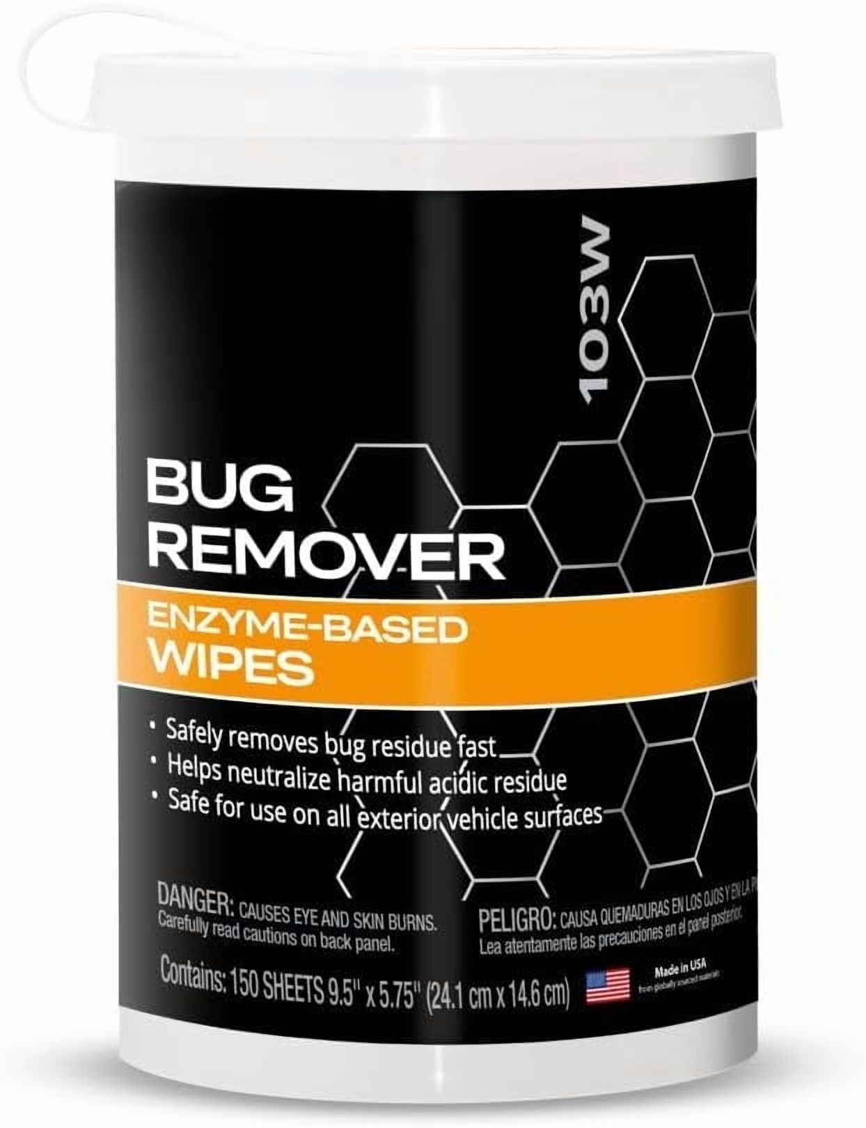 Bug Remover - All Purpose Exterior Cleaner \u0026 Degreaser to Wipe Away Bugs on Plastic, Rubber, Metal, Chrome, Aluminum, Windows \u0026 Mirrors, Suitable for use on Car Paint, Wax \u0026 Clear Coat (Gallon)